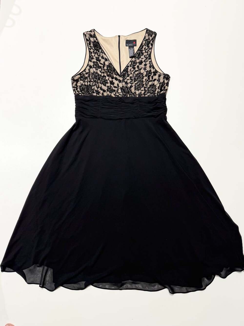 Scarlett Women's Dress Size 12 Old Money Whimsigoth Cottage-Glam Y2K Coquette Bl